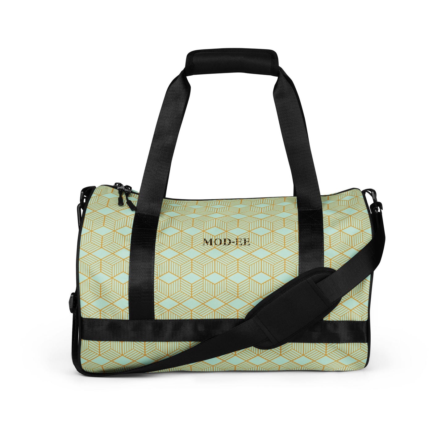 Grand sac imprimé Mod-ee, robuste et résistant à l’eau, équipé d’une poche latérale pratique et d’une poche intérieure discrète, alliant durabilité et design élégant pour un usage quotidien et polyvalent.
