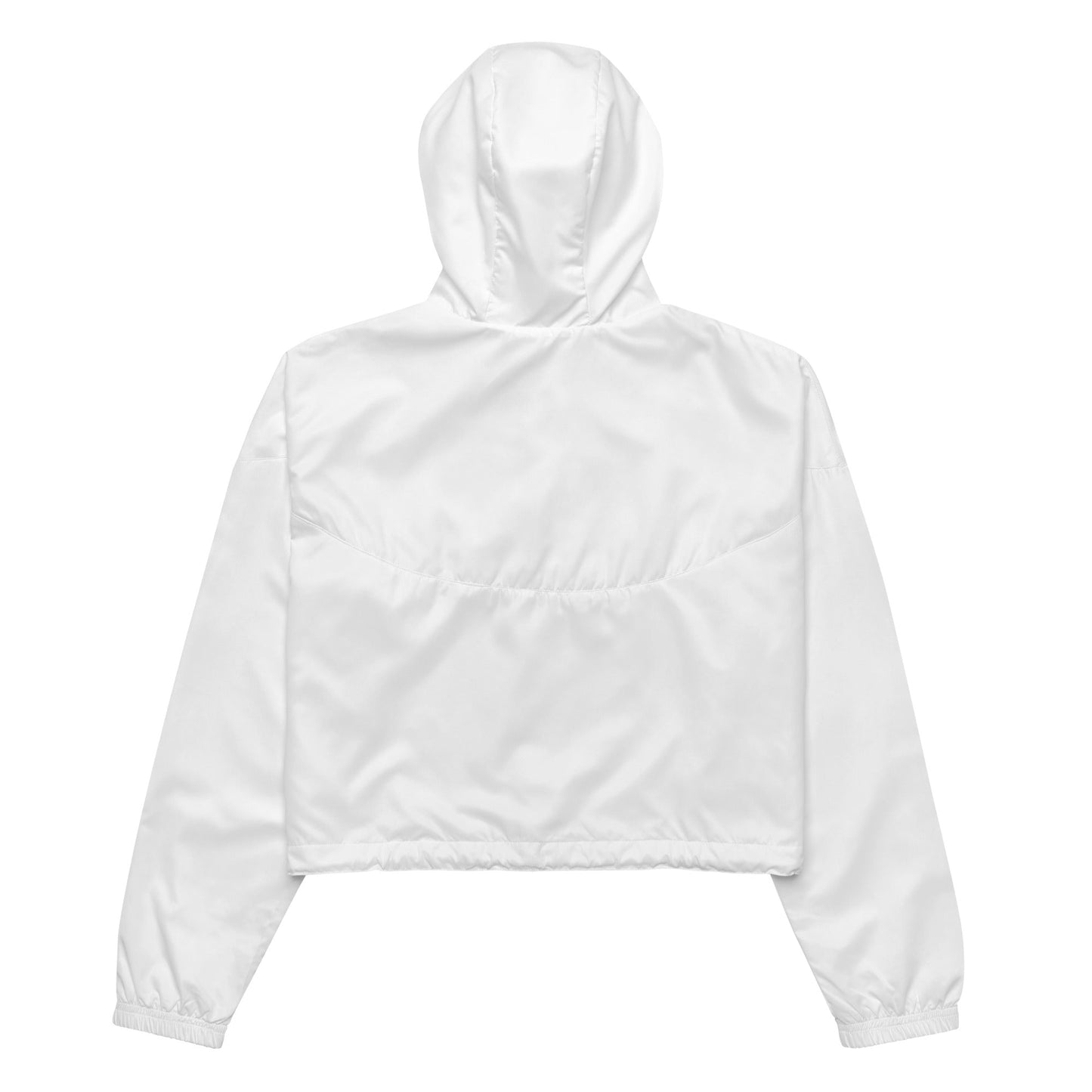 Ce coupe-vent blanc court allie légèreté et protection grâce à sa doublure en maille respirante et son tissu imperméable.