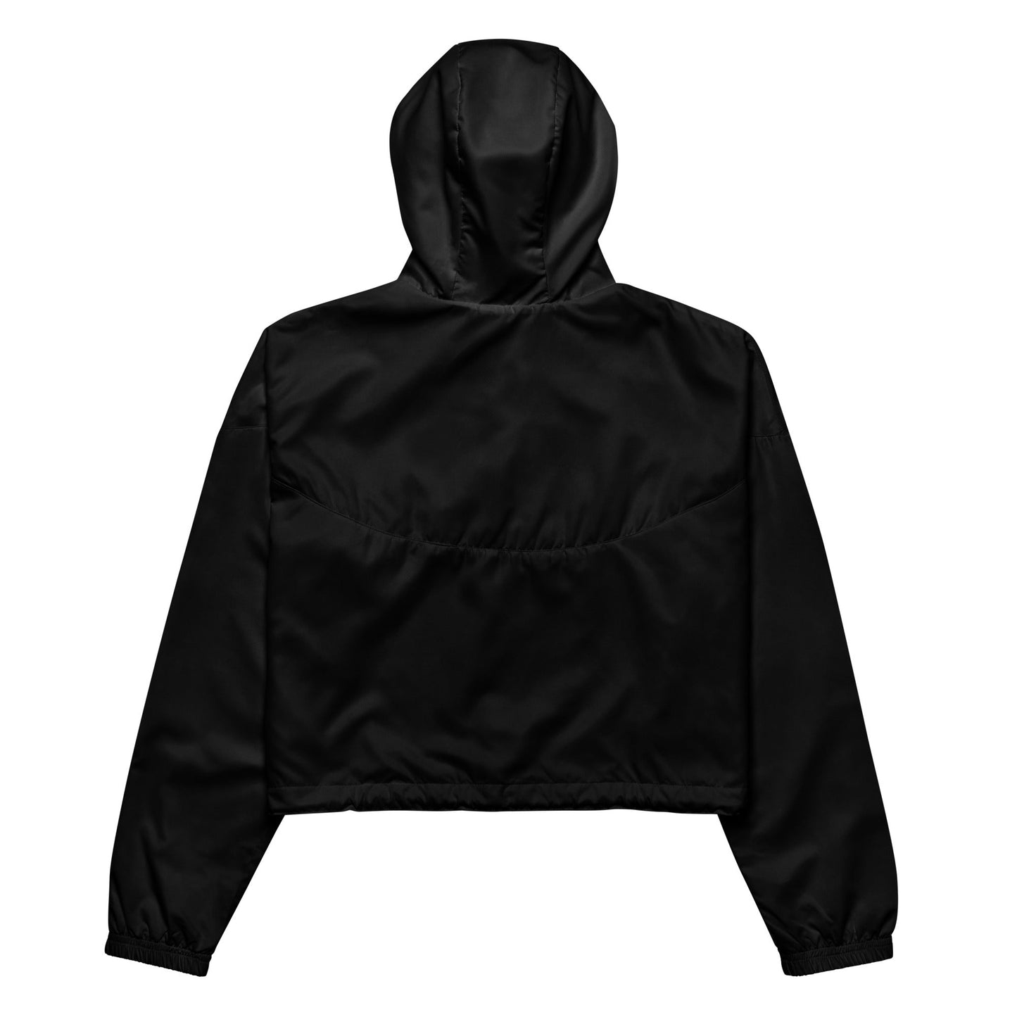 Ce coupe-vent noir court allie légèreté et protection grâce à sa doublure en maille respirante et son tissu imperméable.